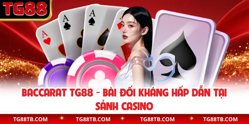 Baccarat TG88 - Bài Đối Kháng Hấp Dẫn Tại Sảnh Casino